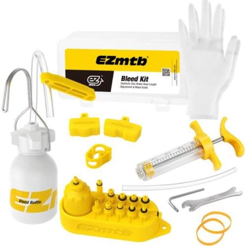 40sets/lot Bicycle Hydraulic Disc Brake Oil Bleed Kit Tools For SHIMANO, SRAM, TEKTRO, MAGURA Series MTB Road Bike Brake Repair