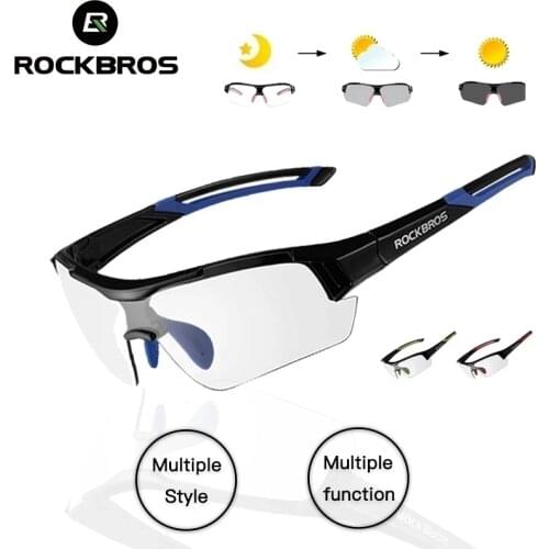 ROCKBROS Photochromic Cycling Sunglasses Polarized Cycling Glasses Outdoor Sports MTB Bicycle Bike Sunglasses Bike Eyewear