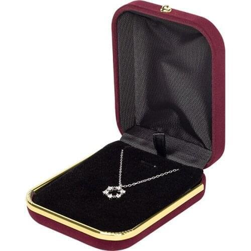 Popular New 2020 Jewelry box with gold frame Packaging wedding ring Pendant Bracelet Watch for Attractive Female