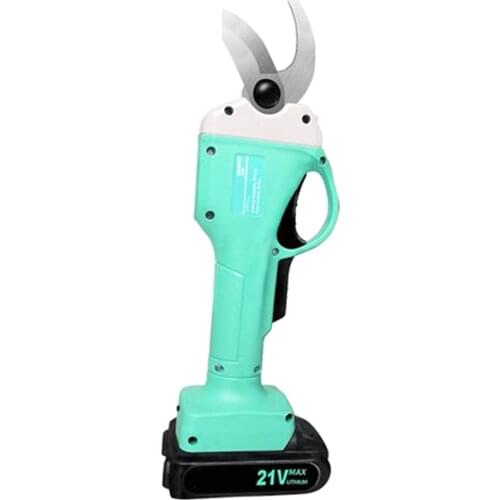 Professional Cordless Electric Pruning Shears with Rechargeable Battery Powered Tree Branch Pruner DIN889