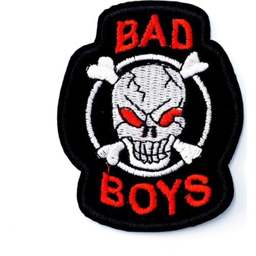 BAD BOYS Size:6.2x7.7cm Badges Patch Jeans Bag Hat Clothes Apparel Sewing Decoration Applique Bagde Patches Accessories