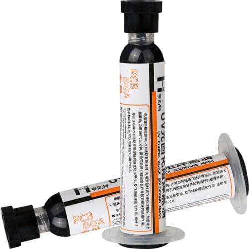 UANME 10cc UV curable balck solder mask Mobile phone PCB circuit board protection paint fly line solder oil