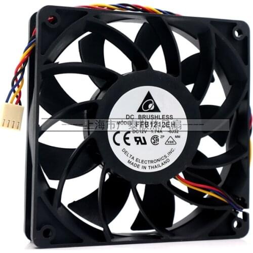 New FFB1212EH 12025 12V1.74A 12025 ultra-large air volume 5VUSB violent fan