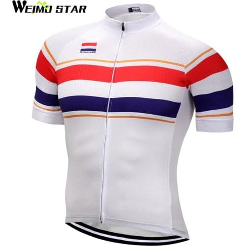 Weimostar Netherlands 2017 Pro Team Racing Sport Cycling Jersey Men Breathable Bicycle Cycling Clothing mtb Road Bike Jersey