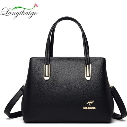 Womens PU Leather Large Capacity Casual Shoulder Bag Fashion Designer Luxury Handbag Brand Messenger Bag Bolsa Feminina Femme