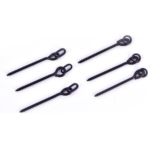 10 Pcs Boilie Screw Peg With Ring Swivel D-Rig Chod Rig Terminal Tackle Bait Screws Fishing Accessories