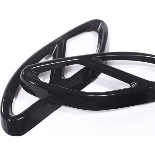 2pcs Black Exhaust Muffler Cover Trim For Mercedes Benz GLC GLE GLS A B C E Class W213 W205 W246