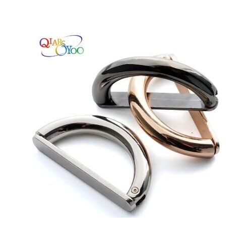 2pcs Metal D buckle for Coat bag accessories clasp handbag Link the buckle Ms. coat windbreaker buttons D-ring metal hasp button