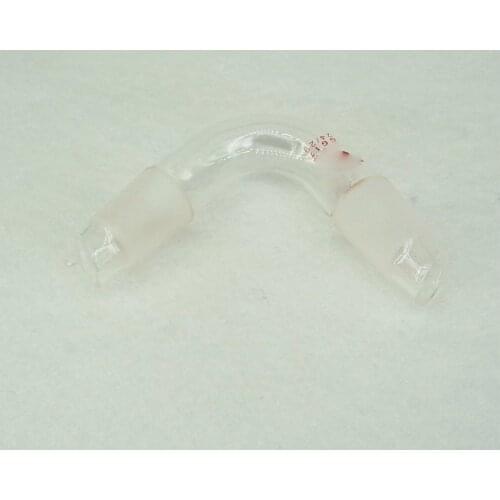 24/29 Stopper Glass Distillation Adapter Distilling Head 75 Degree Bend Labware