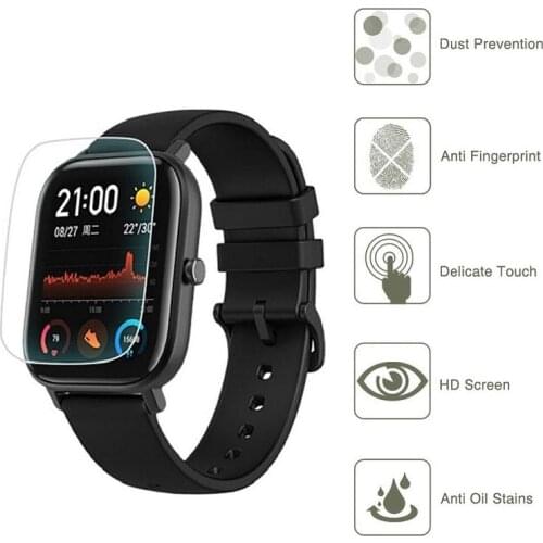 5pcs Soft TPU Smartwatch LCD Protective Film For COLMI/SENBONO P8 SITLOS/SQR P8 SE Plus Smart Watch Full Screen Protector Cover