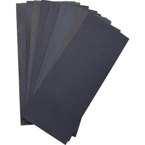 Abrasive Dry Wet Waterproof Sandpaper Sheets Assorted Grit of 400/ 600/ 800/ 1000/ 1200/ 1500 for Furniture, Hobbies and Home Im