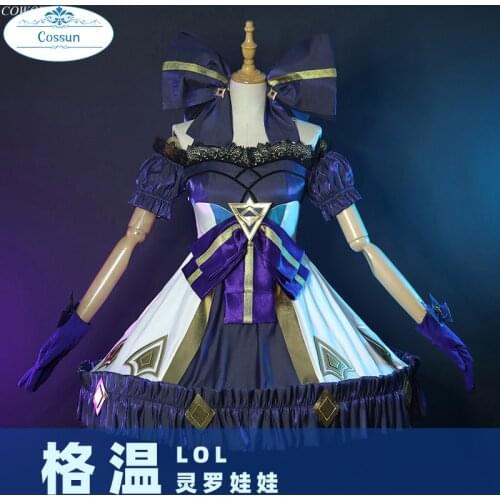 Anime! Game LOL Gwen Dolls Battle Suit Lolita Boutique Dress Uniform Cosplay Costume Halloween Party Outfit For Women 2021 NEW