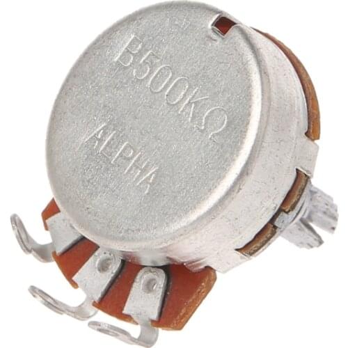 B500K Electric Guitar Split Shaft Linear Taper Potentiometers Volume Tone Pot Dropship