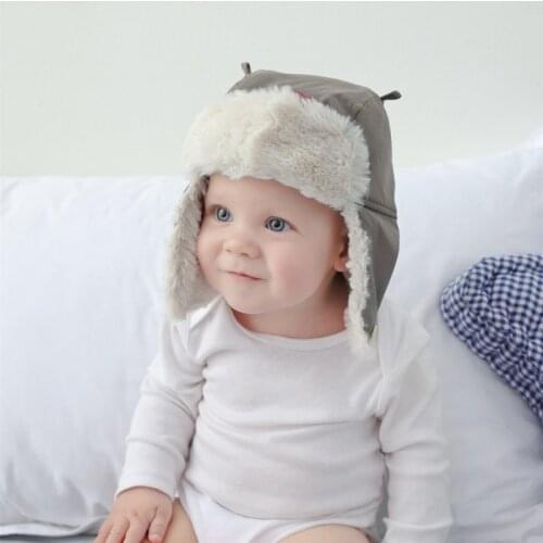 Baby Hat Wind Proof Ear Protective Baby Cap Baby Boy Winter Hat Warm Newborn Caps