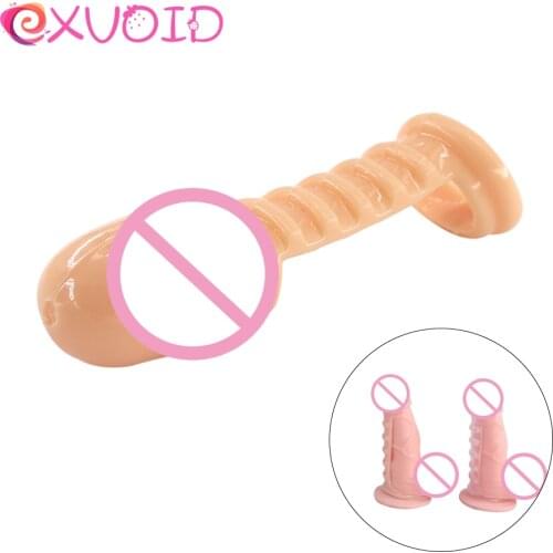 EXVOID Delay Ejaculation Cock Ring ​Sex Toys For Men ​Penis Extender Enlargerment Crystal Flesh Penis Sleeve ​Vagina Stimulate