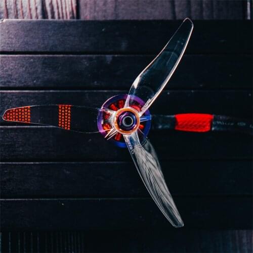 GEMFAN 5 Inch 3-Blade 51466L-3 V2 PC LED RC Propeller Moonlight Props for FPV Racing Drone Frame Kit Aircraft Spare Parts