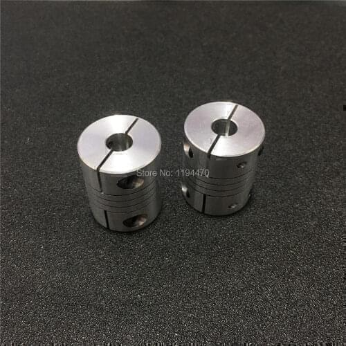 5pcs BR 5x5mm D20 L25 5mm to 5mm Flexible Clamp Coupling CNC Stepper Motor Shaft Coupler Connector