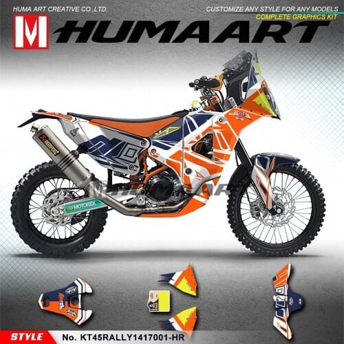 HUMAART Custom Vinyl Decals Sticker Kit for 450 Rally 2014 2015 2016 2017 2018(Style NO.KT45RALLY1417001-HR)