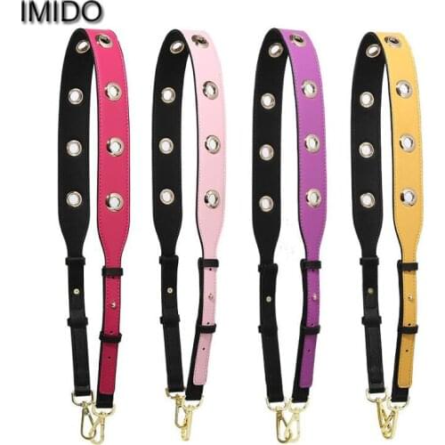 IMIDO Summer Women Bag Strap Microfiber Leather Straps for Handbags Lengthened Replacement Shoulder Strap Parts correas STP147