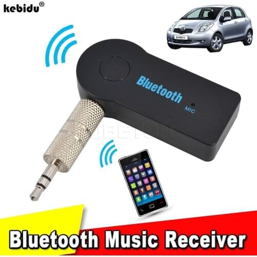 Kebidu New 3.5mm Streaming Car A2DP Wireless Bluetooth AUX Audio Music Receiver Adapter Handsfree Mic For iPhone 6 S6 note 4 MP3