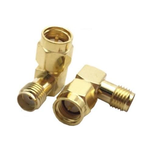SMA Male To SMA Female Jack 90 Degree Right Angle RF Coaxial adapter Connectors
