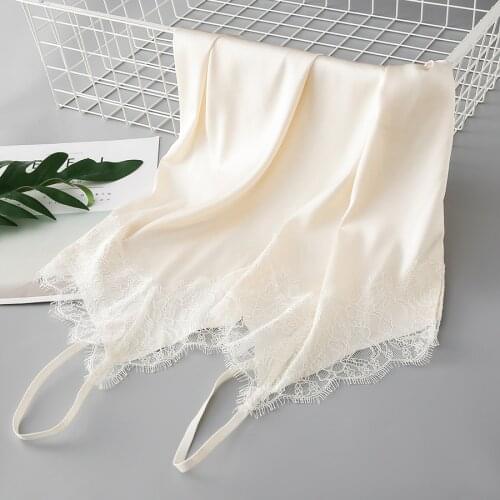 Women Halter Basic Cami Sleeveless Satin Lace Silk Tank Tops Woman Summer Camisole Blouse Shirts 2021 Spaghetti Strap Top Blusa