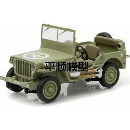 GreenLight 1:43 1944 WI LLYS JEEP C7 86307 Metal Diecast Alloy toy cars Model Vehicles For Children Boys gift hot