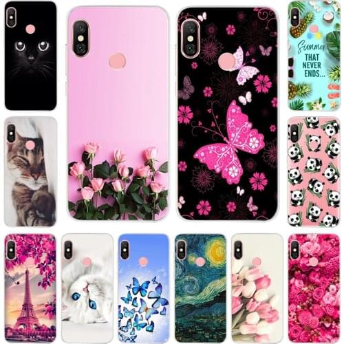 Soft TPU Case For Xiaomi Redmi Note 6 Note6 Pro Case Silicone Fashion Back Phone Cover For Xiaomi Redmi Note 7 Note7 Pro Cases