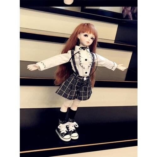 NEW 3pieces/set of fashion school uniforms for BJD ysod dd msd 1/3 1/4 1/6 dolls accessories