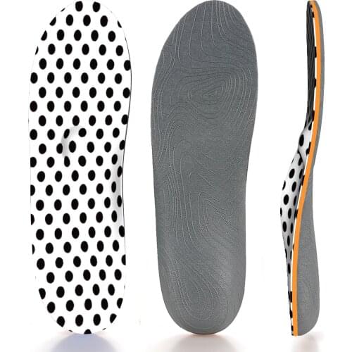 Black Dot Memory Foam Original Arch Support Insoles,Foot Pain Relief Shoe Inserts,Thick Orthotic Insoles Men and Women