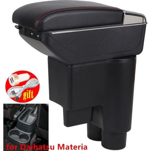 For Daihatsu Materia Armrest box Retrofit parts dedicated Car Armrest Center Storage box car accessories Interior with 7USB