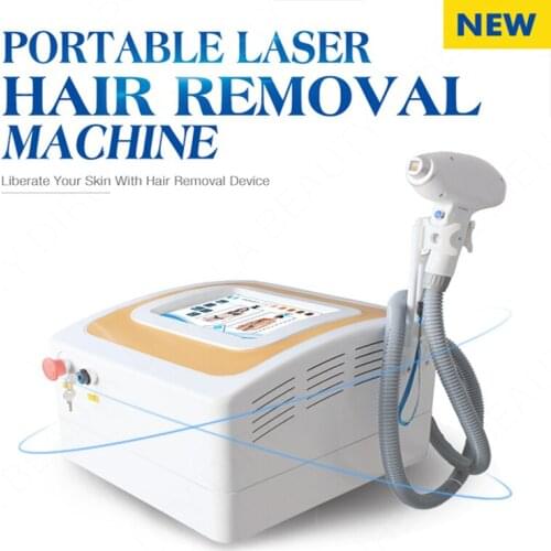 Portable 808nm Diode Laser Fast and painless Laser Hair Remvoal Skin Rejuvenation Machine