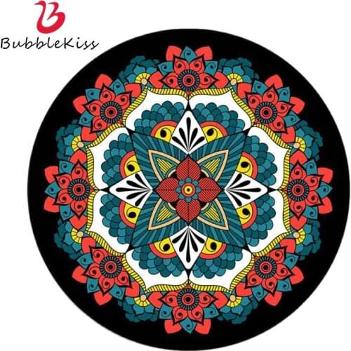 Bubble Kiss Rugs and Carpets for Home Living Room Non-slip Bohemian Flower Ethnic Style Carpet Fashion Bedroom Decor Baby Rug