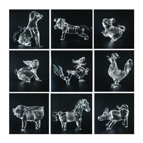Crystal display crystal zodiac animal ox tiger rabbit dragon snake horse sheep monkey rooster dog pig household wine cabinet de