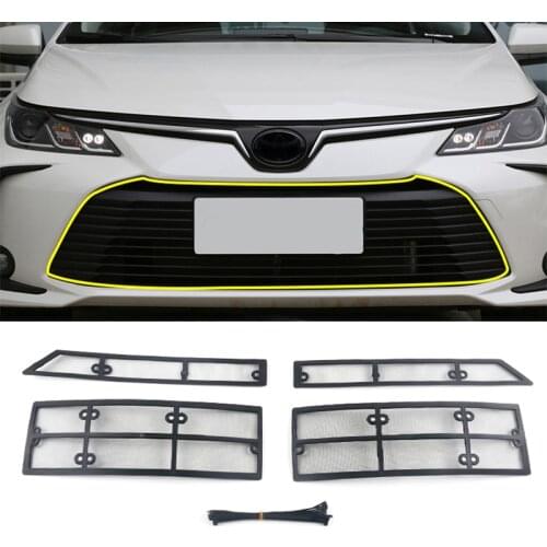 Front Grille Net Car Stainless Insect Screening Mesh Insert Net For Toyota Corolla 2019 2020 Accessories