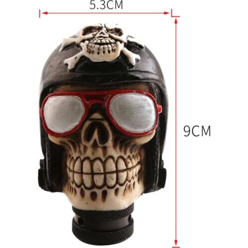 Stylish Car Speed ​​Lever Manual Shaped Skull Skull Head