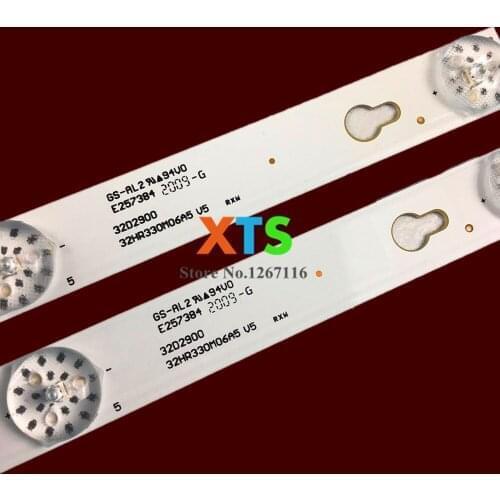 New 2pcs/set 6LED(6V) 560mm LED Backlight Strip for L32P1A 4C-LB3206-HR03J HR01J 32D2900 32HR330M06A5 V5