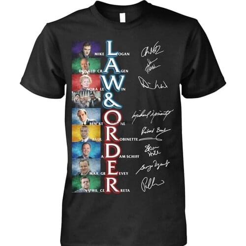 Law& Order Movie cast Signed Mike-Donald-Nora-Ben-Paul Funny Gift for Men Women Girls Unisex T-Shirt