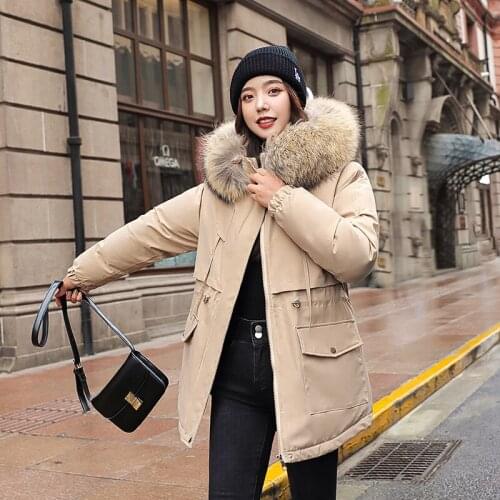 Winter Coat Women 2020 Fashion Winter Jacket Hooded Cotton Coat High Quality Plus velvet thick Warm Outwear Womens Parka Femme