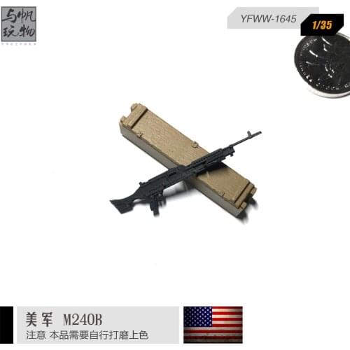 1/35 Resin US M240B Gun Model Colorless 2-3CM MQ-03
