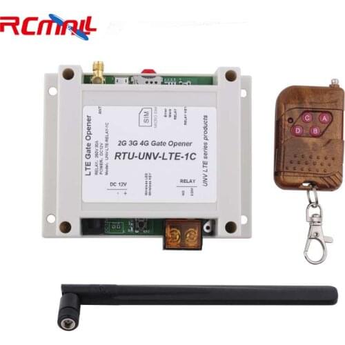 SMS GSM Call Controller 4 Channel Relay Module 433M Remote Controller SIM7600G-H LTE Gate Opener Support 2G 3G 4G