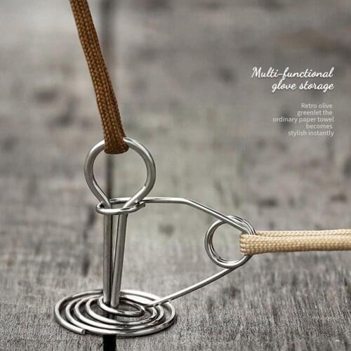 1 PCS Steel Tent Buckle Outdoor Camping High-strength Buckle Rope Buckle Hook Tent Spring Wind Fixed Torsion Deck L2F7