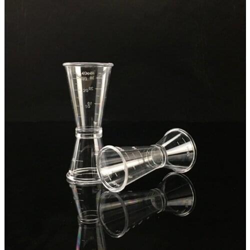 10/20/40ml Transparent Resin Bar Wine Cocktail Shaker Jigger Double Shot Short Drink Mixer Wine Measurer Cup Bar Accessories