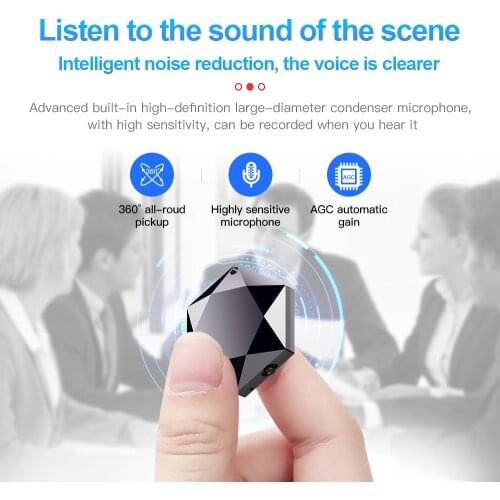 2021 Creative Smart Voice Recorder One-Key Portable Mini Audio Recording Digital Audio Sound Recording Necklace Wearing