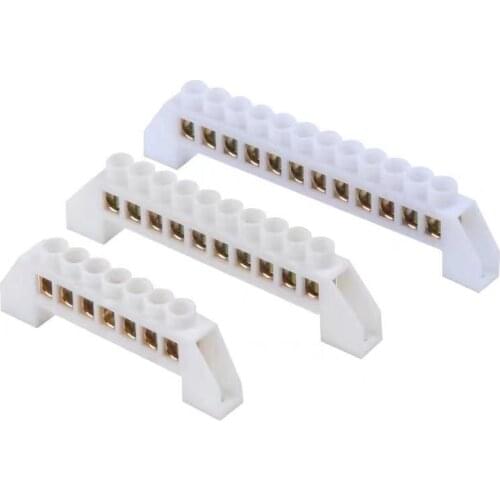 5 hole bridge type zero line row ground row ground copper bar distribution box connected to zero terminal row