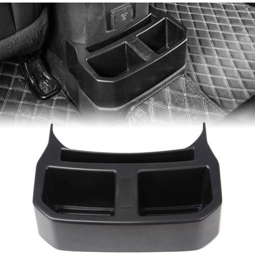 Car Rear Cup Holder Drink Holder Rear Seat Storage Organizer For Jeep wrangler JL 2018 2019 2020