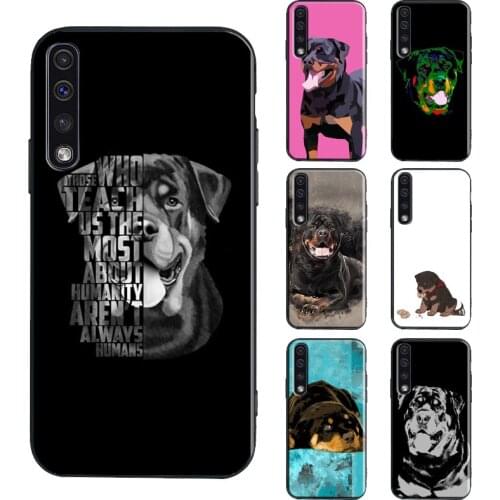 Cute Rottweiler Dog Phone Case For Samsung A71 A51 A31 A11 A21S A20e A70 A50 A40 A10 A20 S A12 A32 A42 A52 A72
