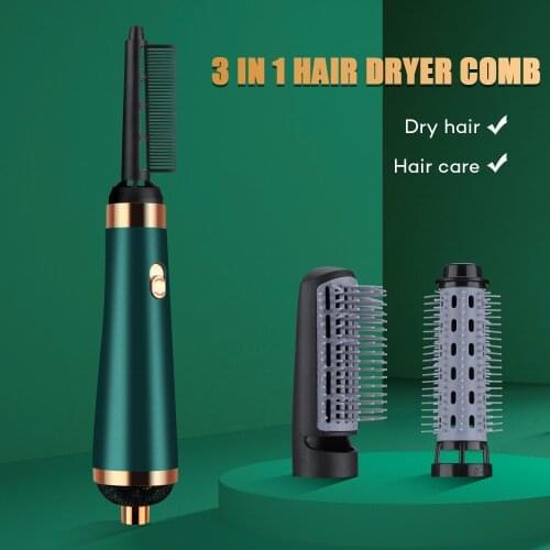 Hair Dryer Brush 3 in 1 Electric Blow Dryer Comb Hot Air Straightener Curlers Hair styling Tools One Step Hair Dryer Volumizer