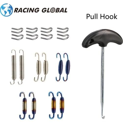 ALCON-Racing Stainless Steel Spring Exhaust Pipe Muffler Spring Puller Instal Hook Tool Fit Motocross Connect Accessories