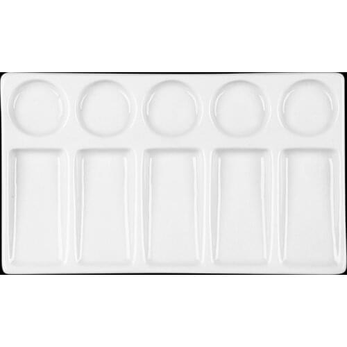 1PC ceramics Artist Paint Palette Tray for watercolor acrylic painting art supplies